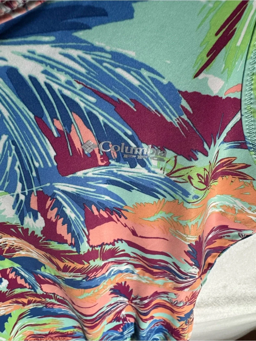 Columbia PFG Tropical Print Freezer Tank Dress Size XL